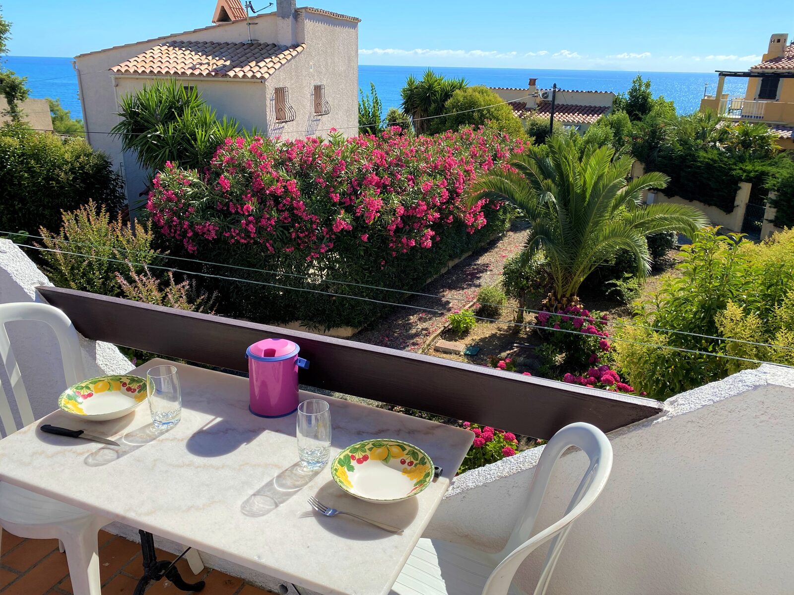 Studio 2 personnes — terrasse vue mer